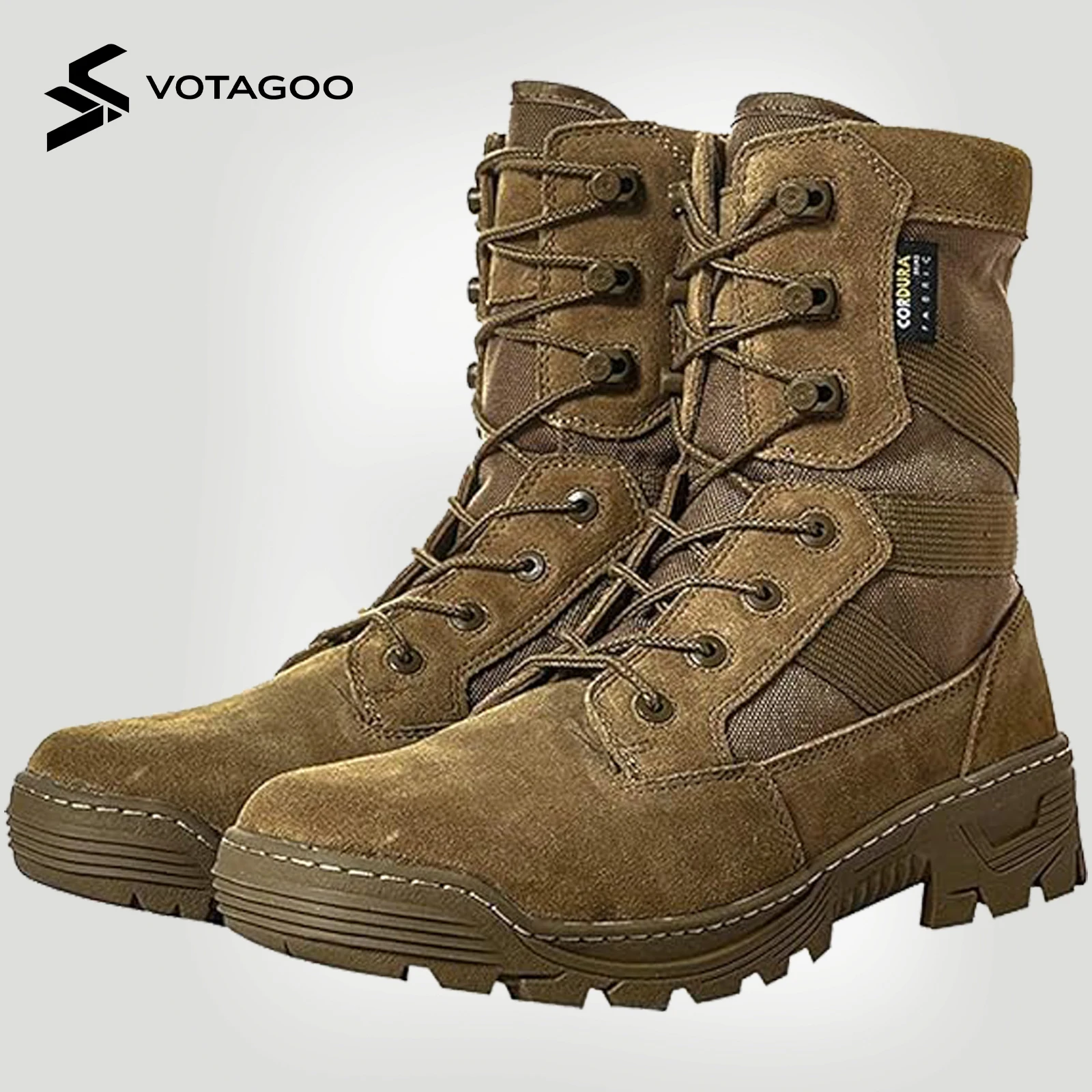 VOTAGOO Tactical Military Men's Desert Combat Army Combat Boots Shoes Uniform Working Climbing