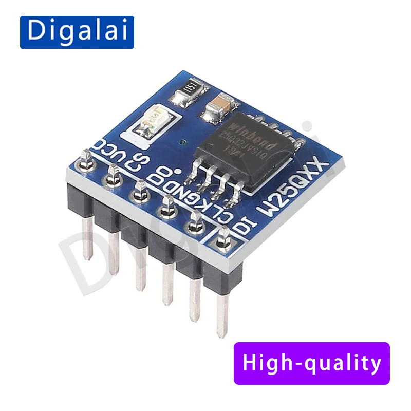 100%New original 2PCS W25Q32 W25Q64 W25Q128 FLASH storage module SPI interface adapter board BV FV image 6
