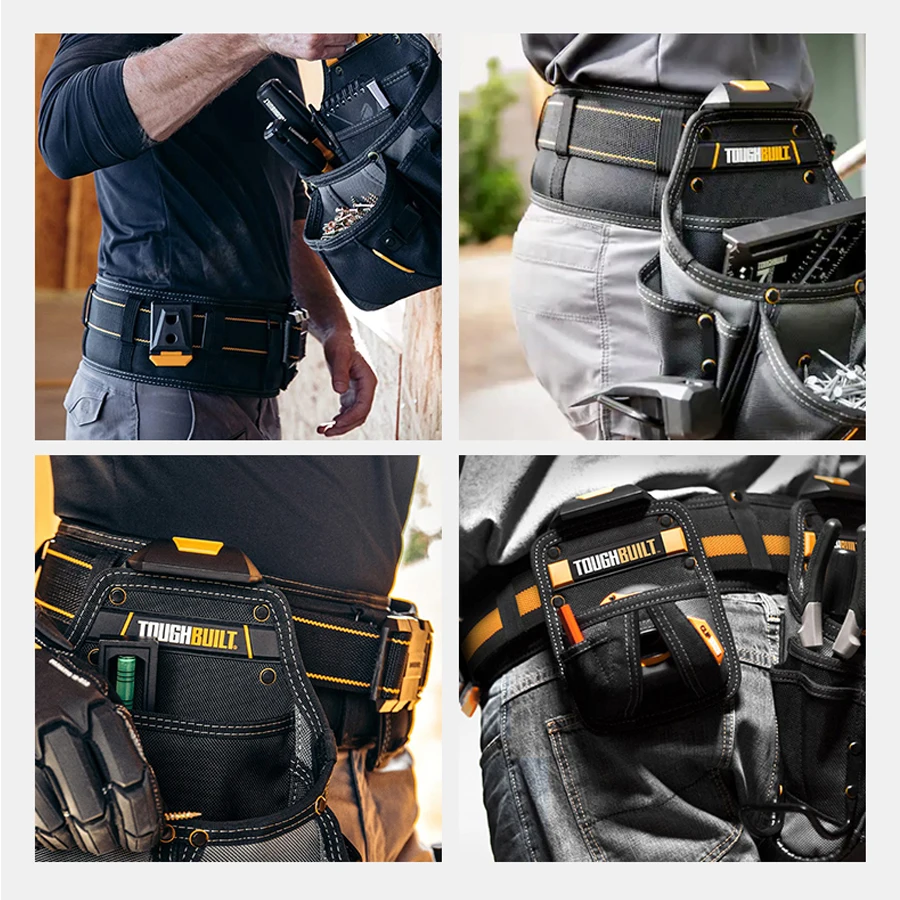 TOUGHBUILT TB-CT-41 Tool Belt Adjustable Heavy Duty Buckle Durable Belt Buckle Quick-hanging Construction Belt Outdoor Belt