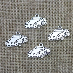 20pcs/Lot 20x14mm Sports Car Charms Antique Silver Color Car Pendants for DIY Jewelry Making Charm