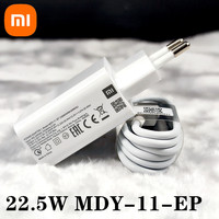 Original Xiaomi 22.5W Fast Charger EU Power Adapter 100cm Type C Cable For MI 10 lite Redmi 10 Note 7 8 9 9S MI 6 8 SE K20 pro