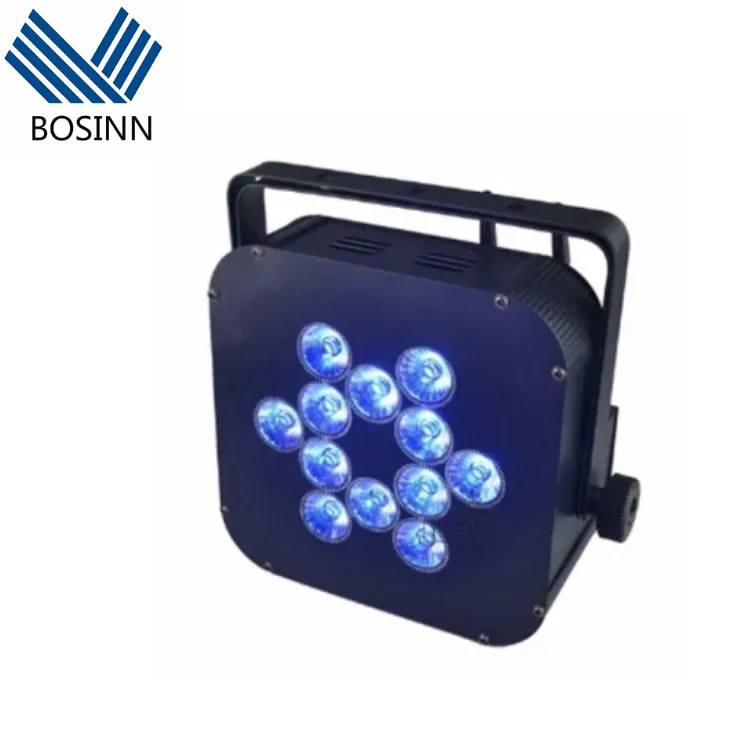 Stage Lights Battery Case spotlight DMX IR RGBWA UV par lamp dancing floor up lighting color projection lamp