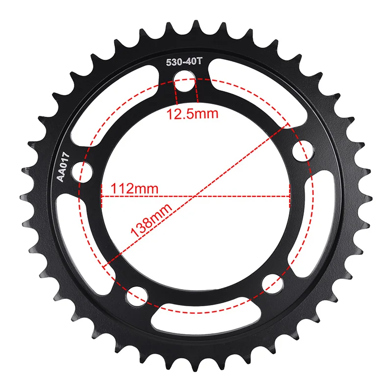 530 40T Motorcycle Rear Sprocket Gear Chain Cam Wheel For Honda CB1100 CB 1100 2014-2020 530-40T Tooth