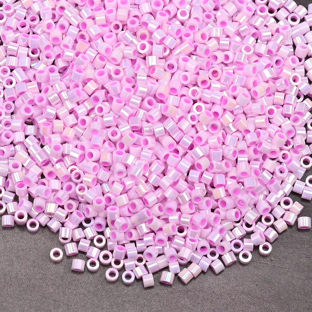 1000 Stück 1,6 x 1,3 mm japanische Glasperlen 11/0 für Statement-Schmuck, zylindrische Perlen, lose Perlen, DIY-Handarbeit, 5 Gramm/Beutel