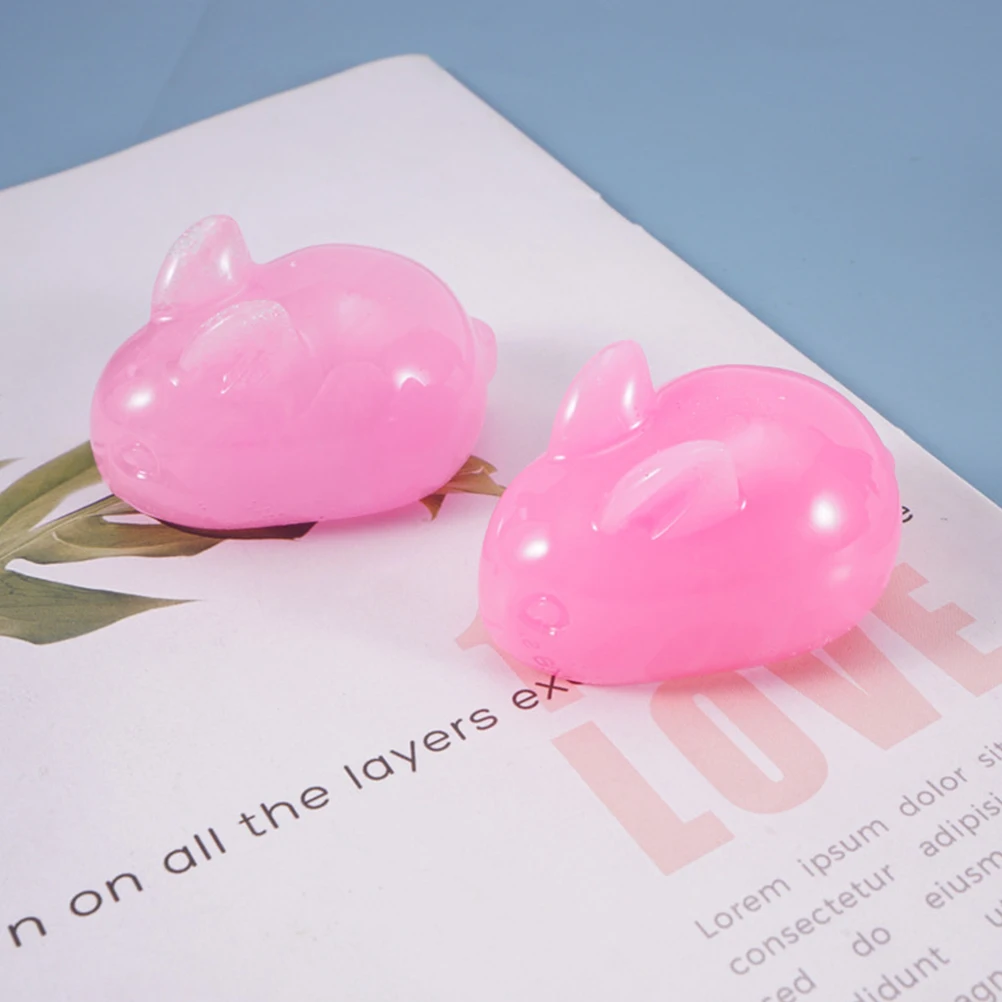 

3 Pcs Little Rabbit Silicone Mold Resin Molds Tiny Small Candy Crystal White