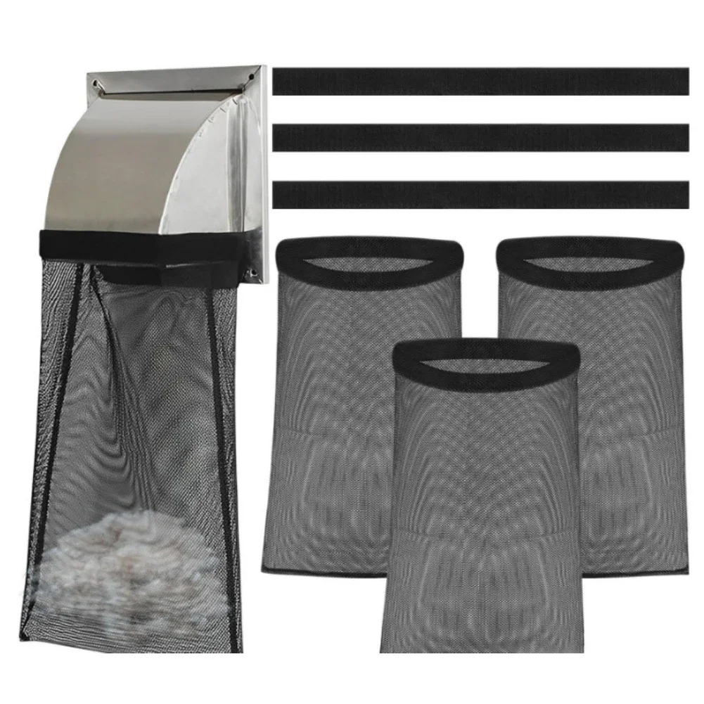 For Outdoor Use Black Vent Dust Filter Bags Dryer Vent Lint Catcher Bags Cleaner Bag Quick Attachment And Removal