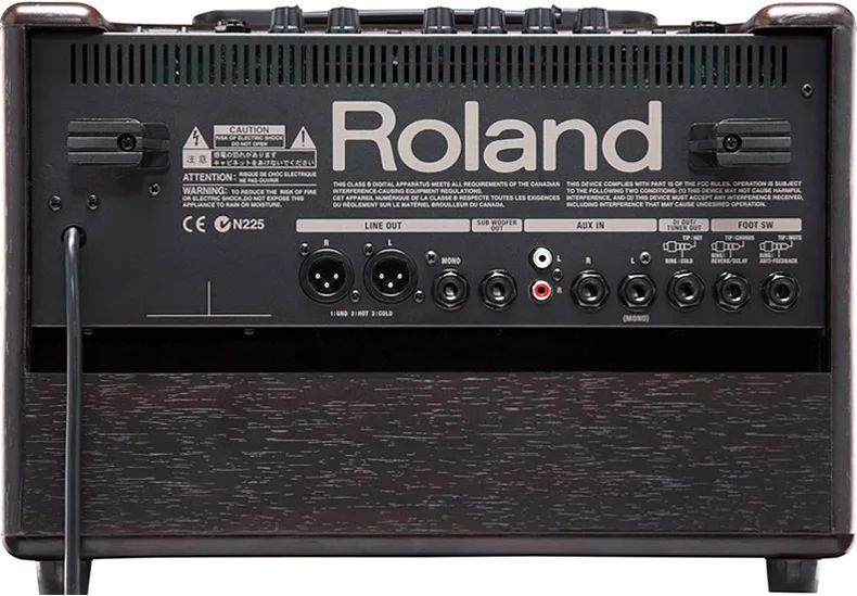 Roland Ac33-rw Rosewood Acoustic Guitar Speaker Amp 60w With Original Package