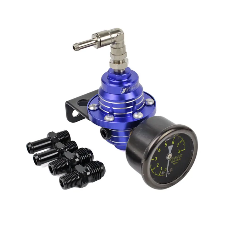 منظم ضغط الوقود العالمي القابل للتعديل، شاحن الوقود الفائق من الألومنيوم مع مجموعة قياس #2