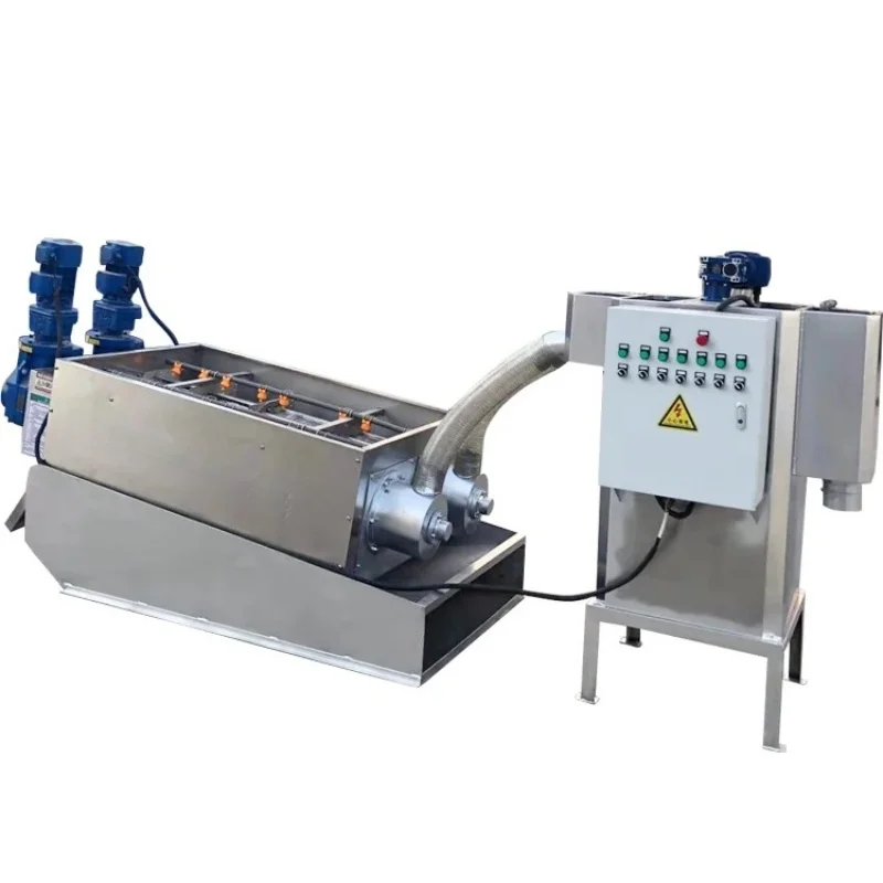 Automatic Solid Waste Water Sludge Dewatering Screw Filter Press for Oily Sludge Treatment for Wastwatwer Treatment