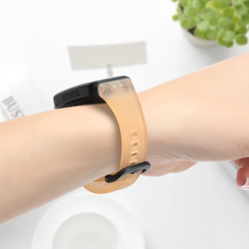 Transparent Silicone straps For Huawei Band 9/9 NFC Strap Accessories Replacement Sport bracelet correa for Huawei Bands 8/8NFC