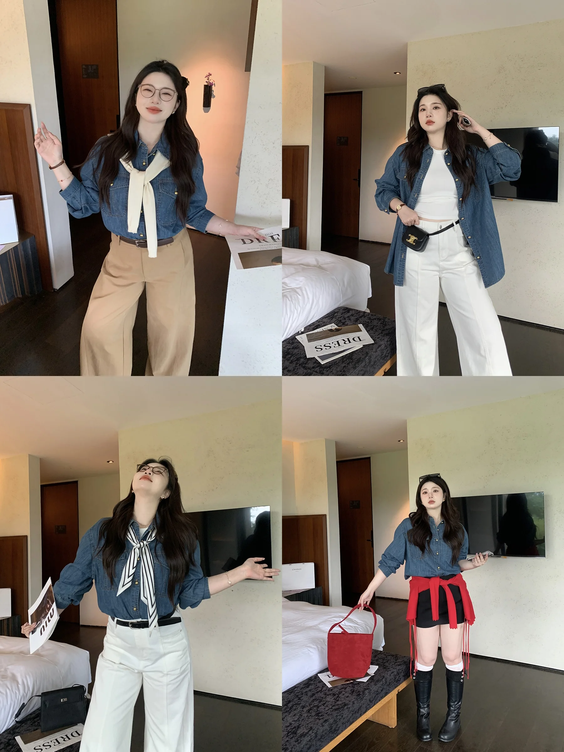 

Джинсовый комбинезон свободного кроя в стиле ретро irt Jaet с синей талией, большие размеры, женские модные хлопковые длинные комбинезоны на пуговицах