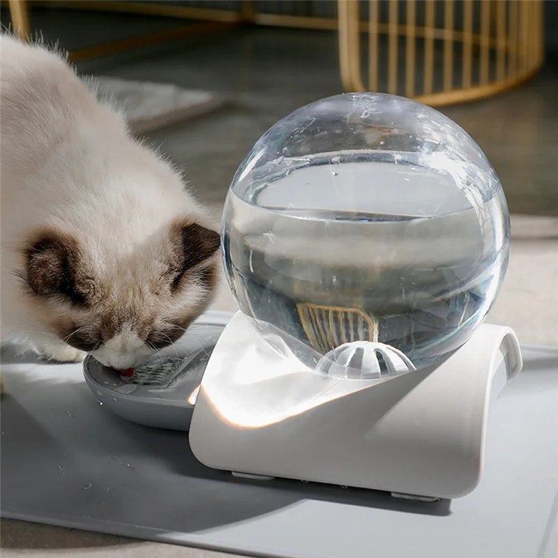 Imagem -04 - Automático Pet Water Fountain Bubble Drinker Cat Water Feeder Anti Umidade Boca Drinking Bowl sem Eletricidade 2.8l Dispenser de Capacidade