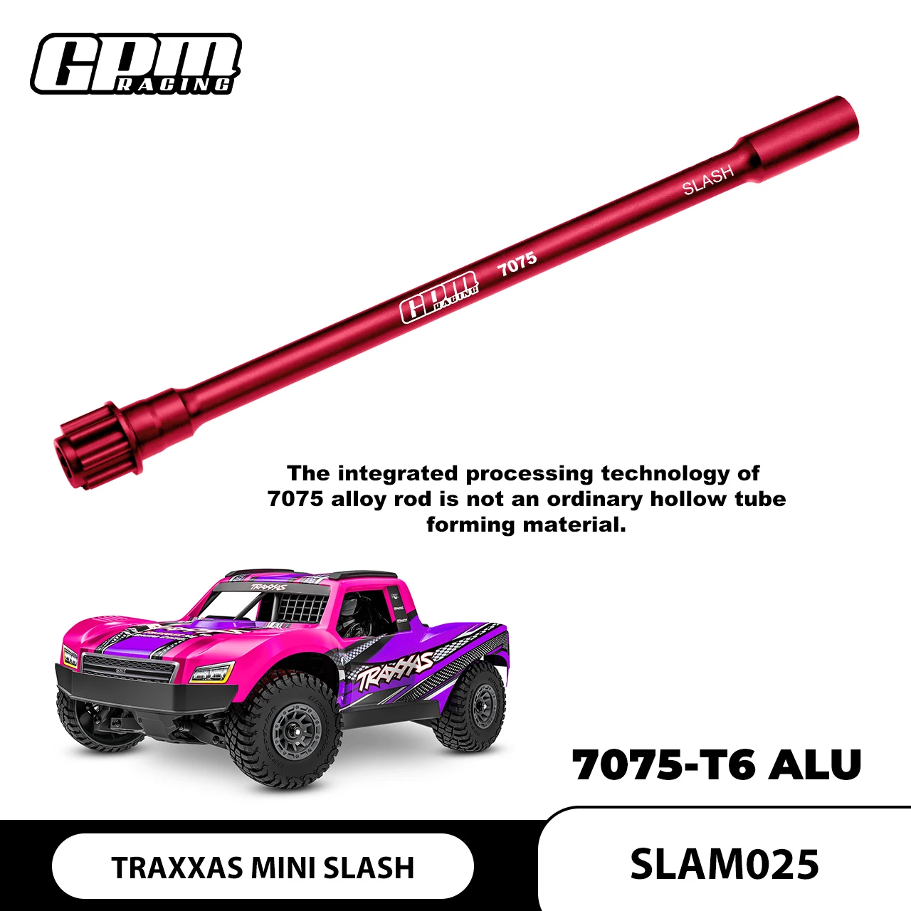 عمود محرك مركزي من السبائك GPM 7075 لـ TRAXXAS MINI SLASH 4X4-108164-1