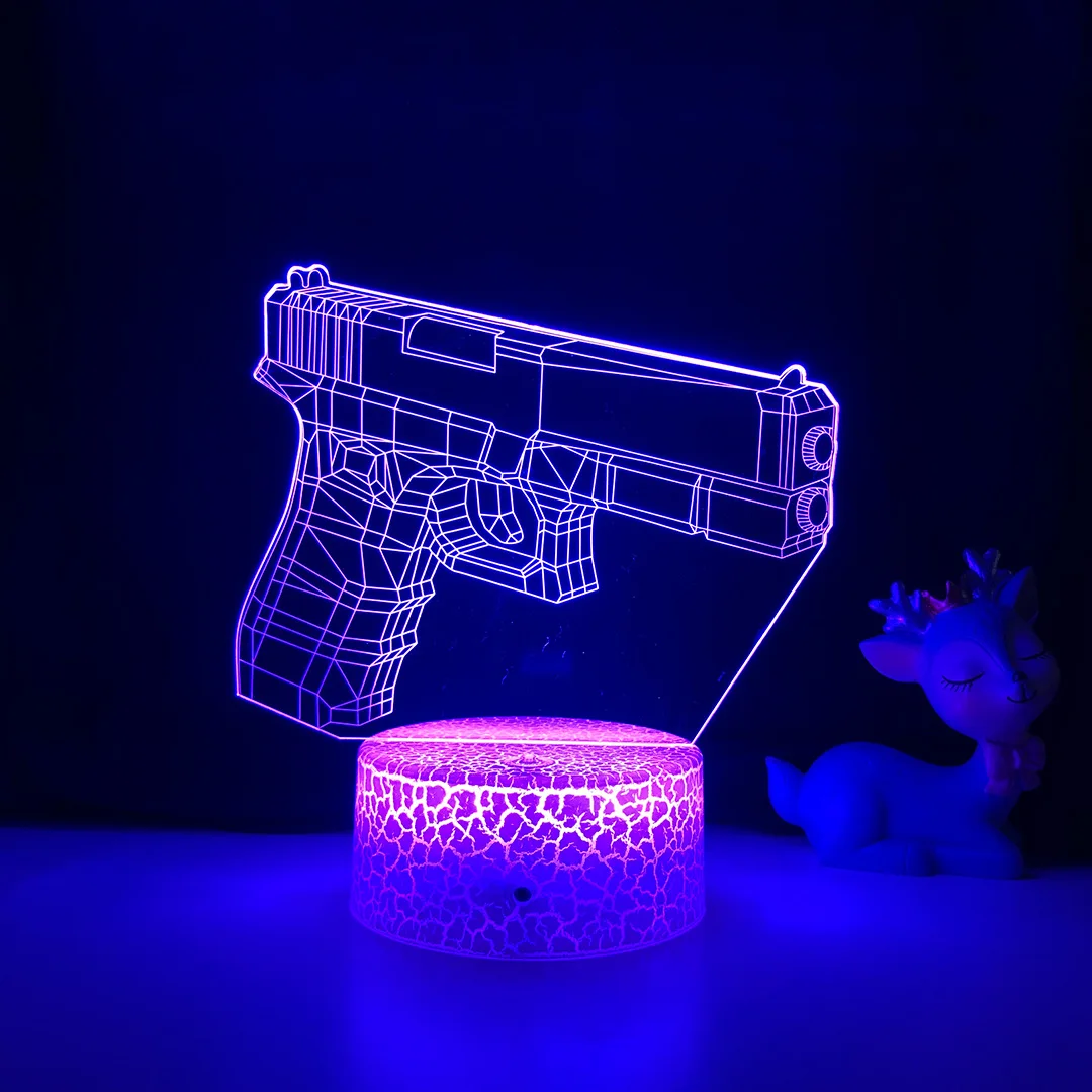 Veilleuse odornigdhn pour enfants, lampe de nuit 3D, lampe de bureau LED, décoration de chambre, cadeau de Noël et d'anniversaire