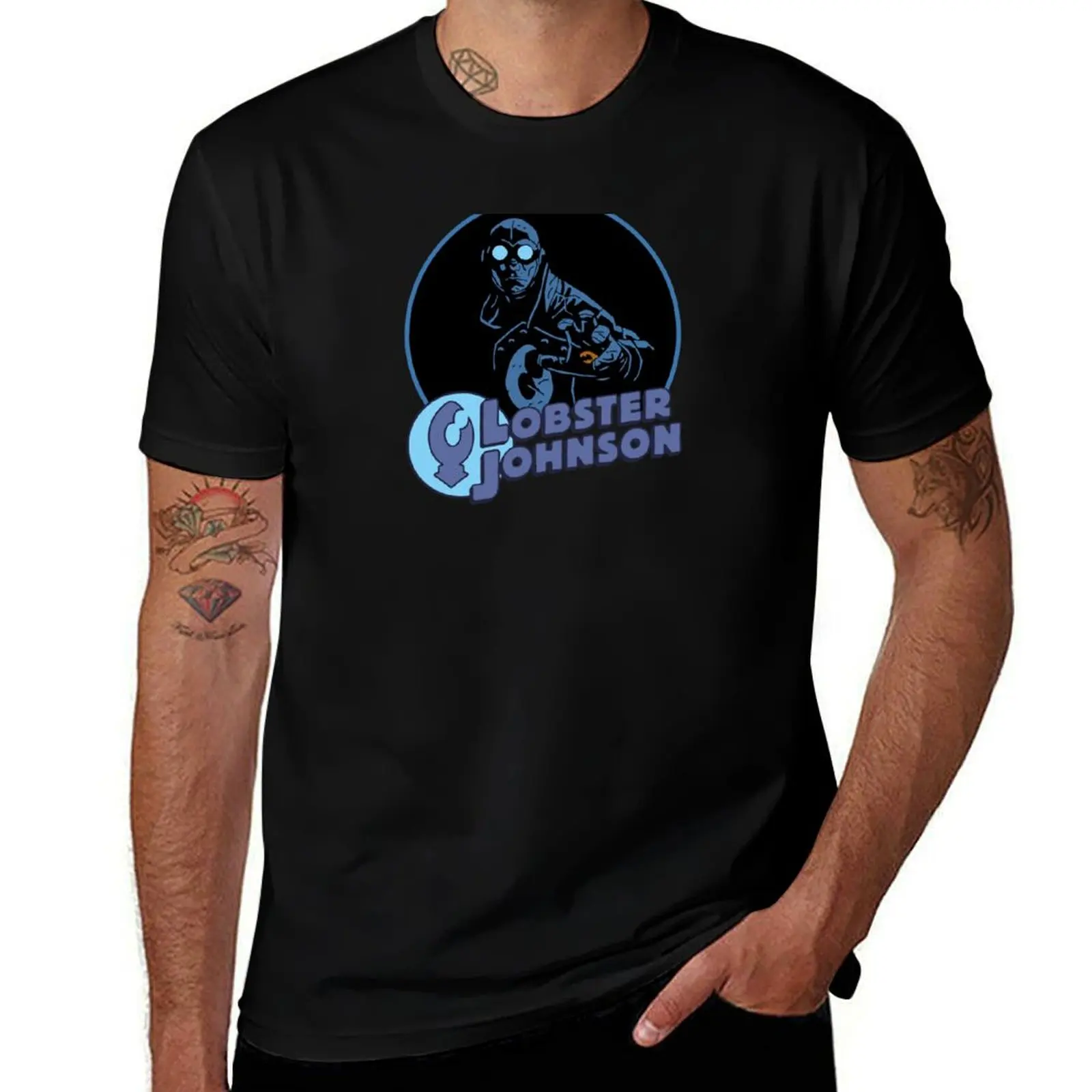 Lobster Johnson (For Light Shirts) T-Shirt Sweat Resistant Workout Tee Shirt T-Shirt