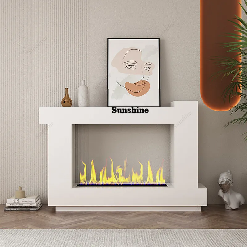 

American light luxury mantel simple embedded humidifier, decorative cabinet