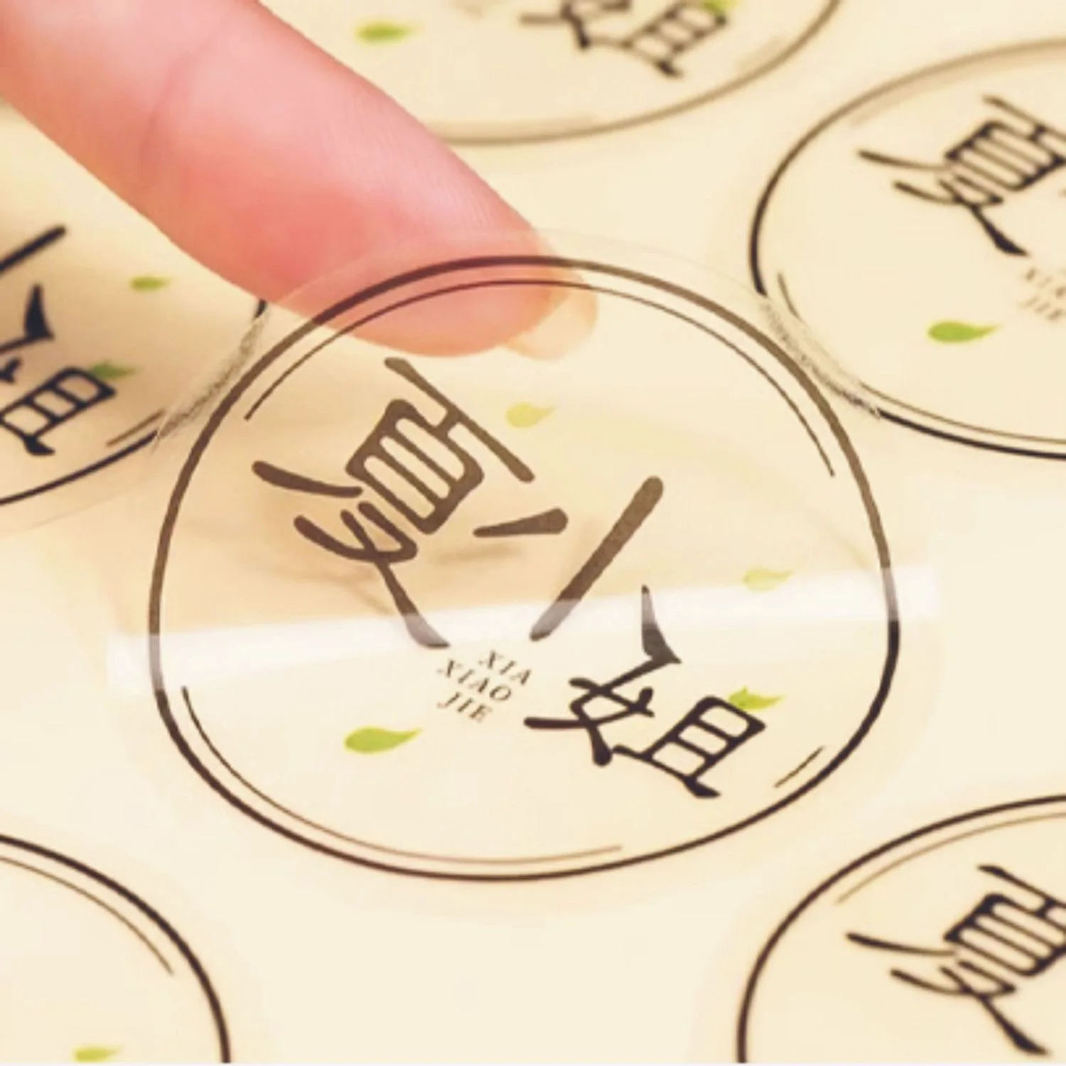 Transparente wasserdichte Aufkleber, individuelles Logo, Hochzeits- und Geburtstagsgeschenke, Geschenkverpackungsaufkleber, maßgeschneiderte Größe. – Detail 5