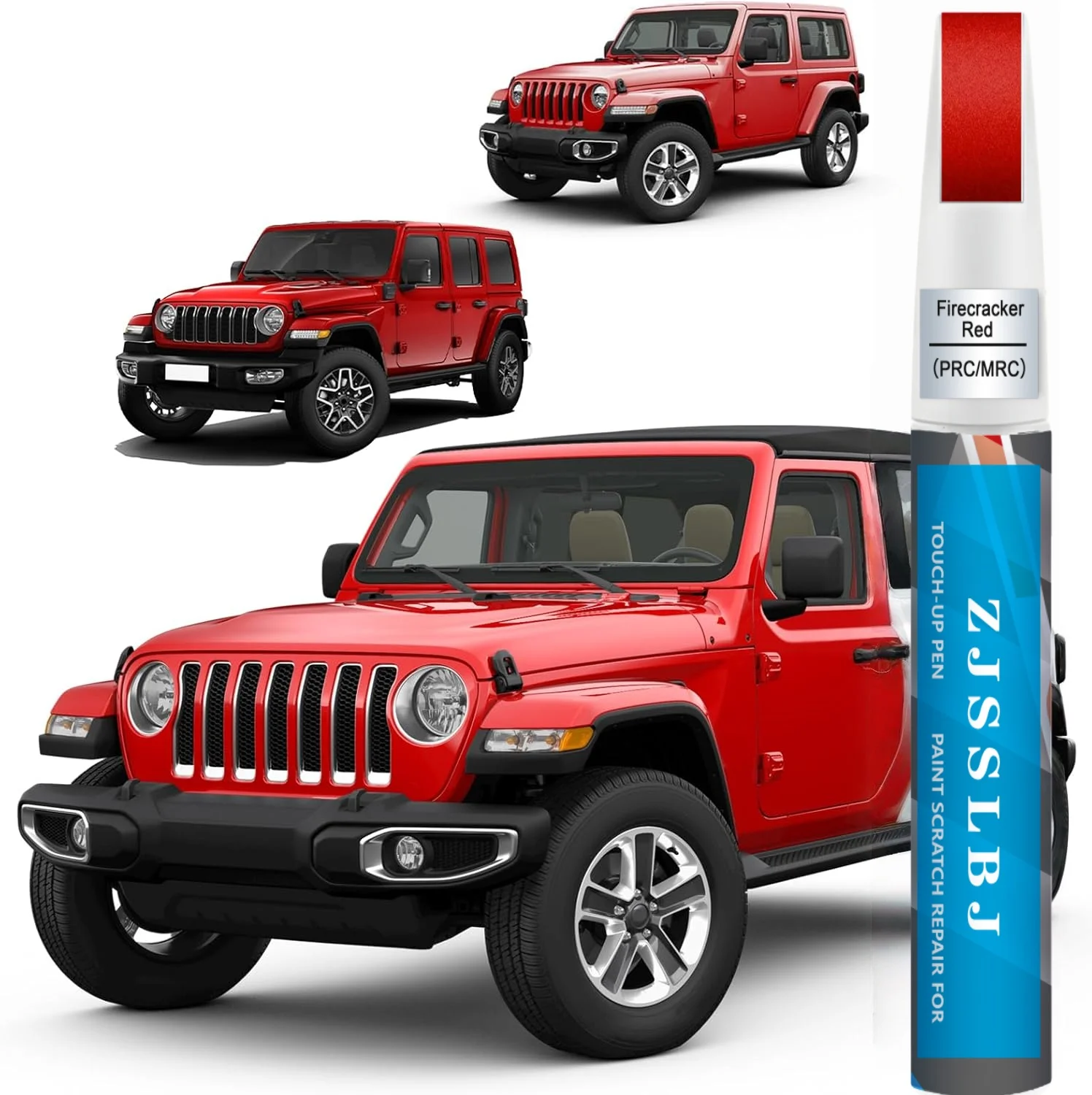 Firecracker Red PRC/MRC) Touch Up Paint for Jeep, Car Paint Pen Scratch Repair Two-In-One Touch Up Paint, Premium Car Scratch Re