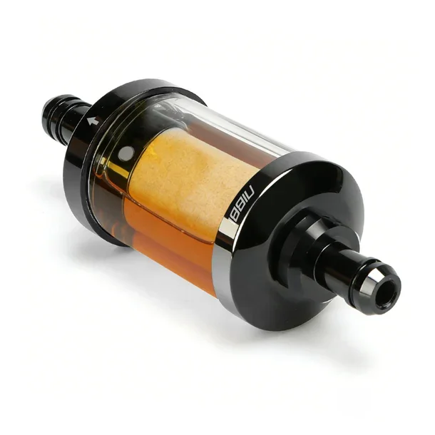 NIBBI CNC Aluminium 8mm Kraftstoff-Ölfilter Glas-Gas Gesinterte Kupferfilter-Kerne für Yamaha KTM Dirt Pit Bike Roller Motorrad – Detail 1