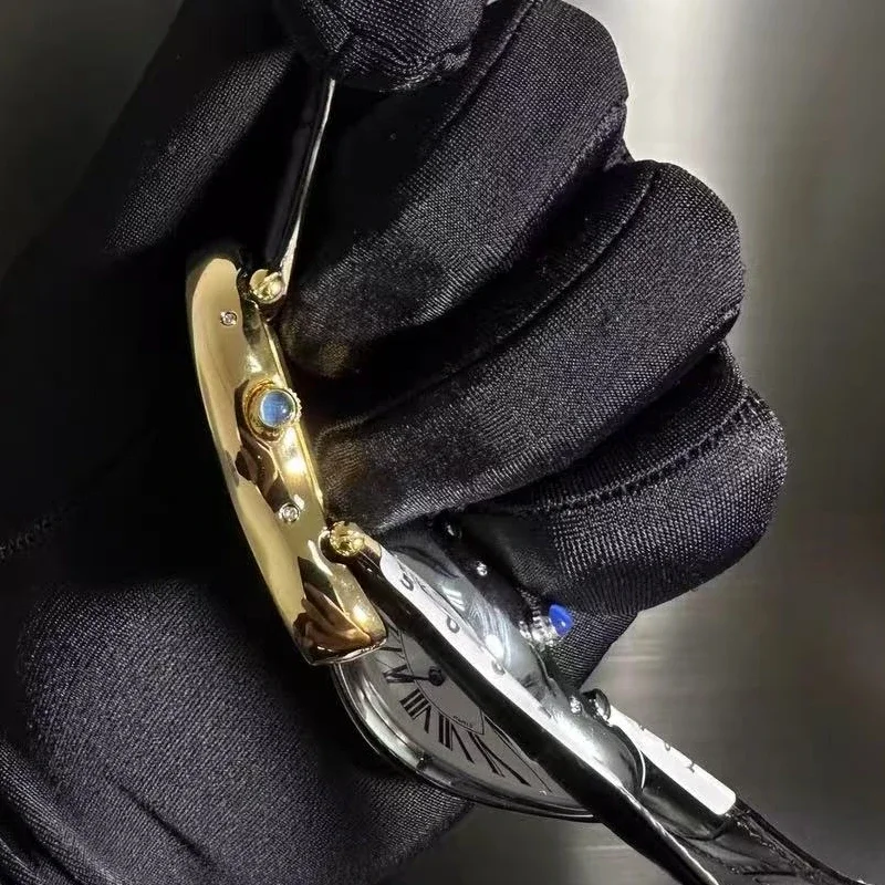 High quality leather strap for opposite sex y2k watches, quartz men's watches for high-end retro and versatile use No logo