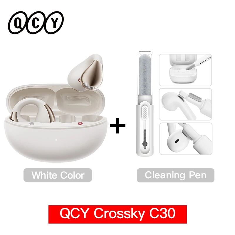 QCY Crossky C30 ワイヤレスイヤホン Bluetooth 5.4 イヤークリップ