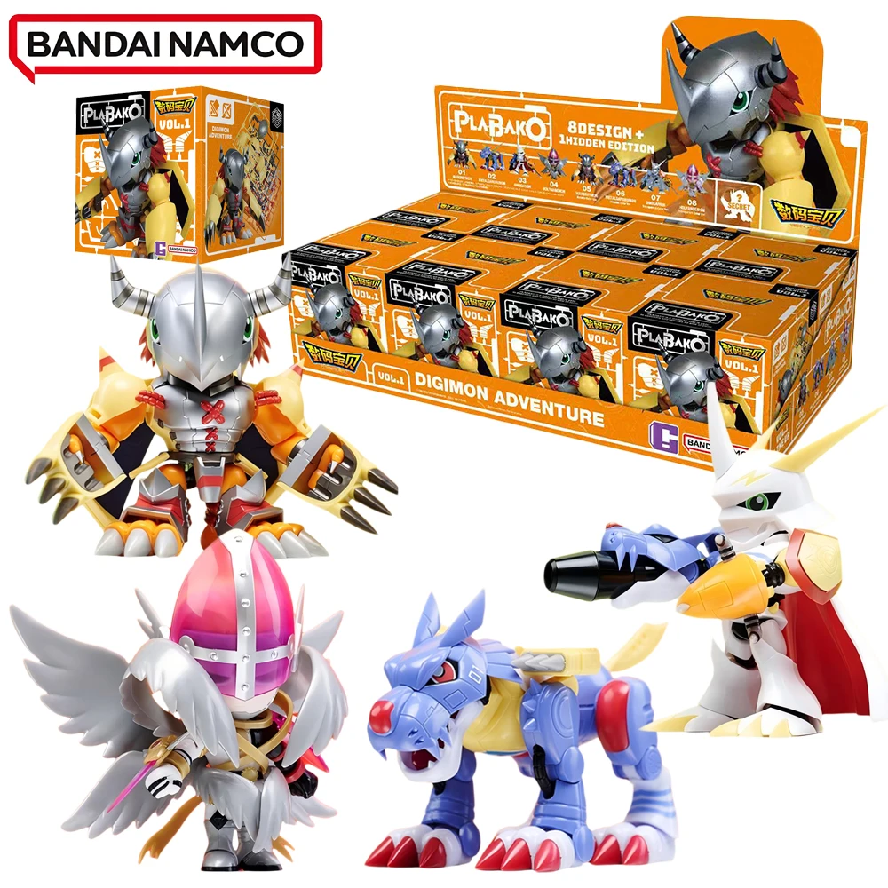 

Original Bandai Plabako Digimon Adventure Vol.1 Series Blind Box Assembly Model Collectible Toys Birthday Gifts for Boys Girls