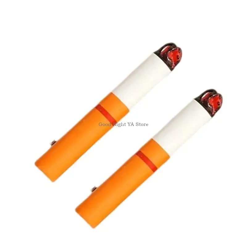 2X Jepit Rambut Rokok Palsu Lucu untuk Pesta Set Jepit Rambut Realistis Pernyataan Mode
