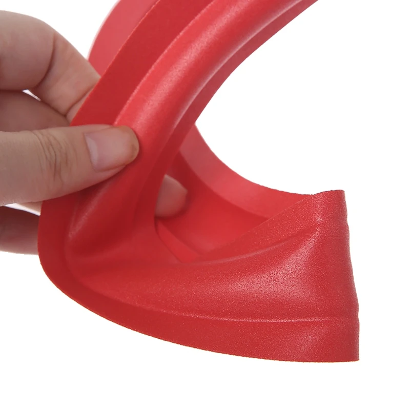 2 Pieces 4/5/6.5/8/10/12 inch Red Speaker Foam Surround Subwoofer Woofer Speaker Repair DIY Part Sponge Ring Side H8WD