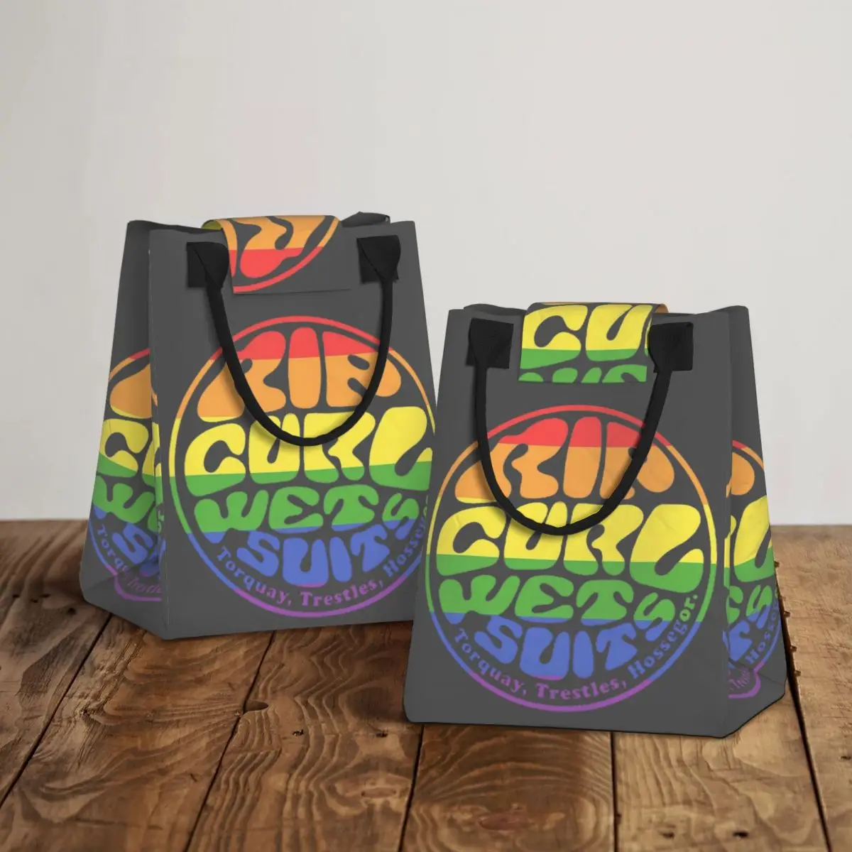 

Tie Dye Rip Curl Design Insulated Lunch Bag for Women Kids Portable Food Boxes Thermal Lunch Box Tote