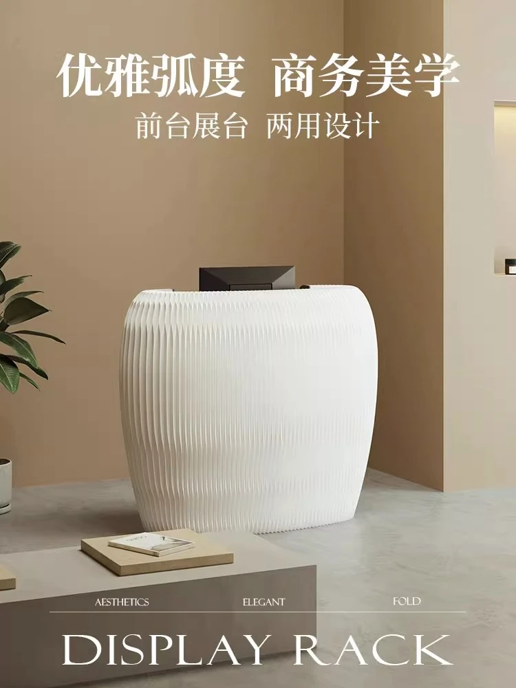 Counter front desk display cashier small reception desk clothing store modern minimalist beauty salon