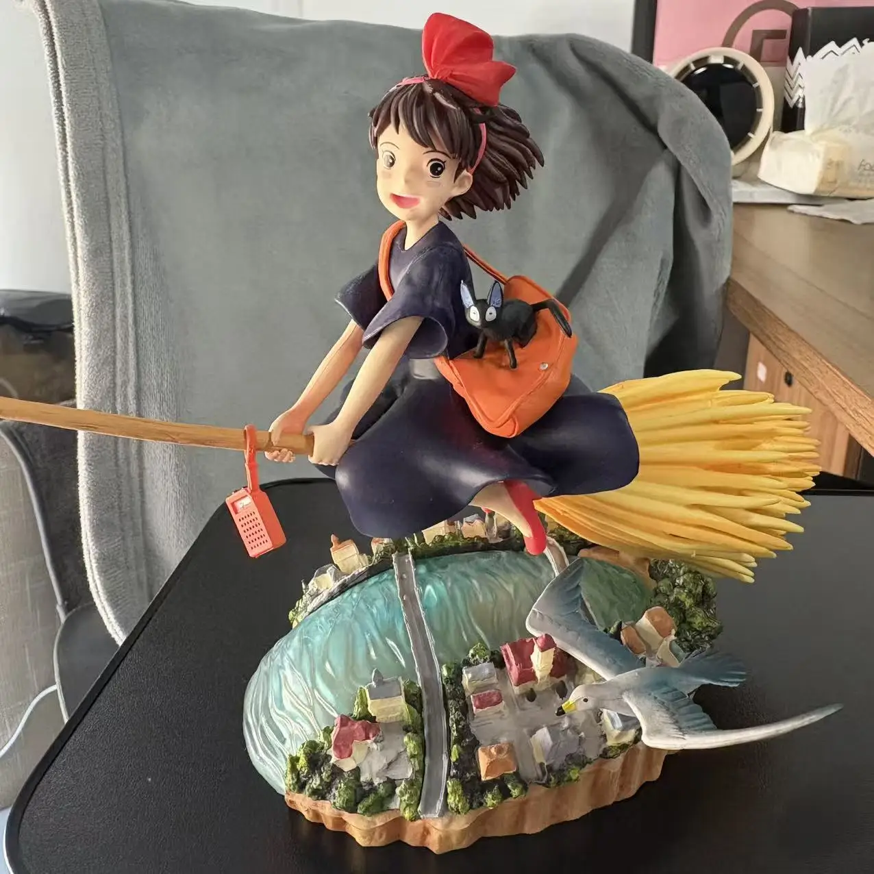 Kiki's Delivery Service Petite Sorcière Figurine Studio Ghibli Dessin Animé Anime Merchandise Ornement De Bureau Figurine De Voiture Cadeau D'anniversaire