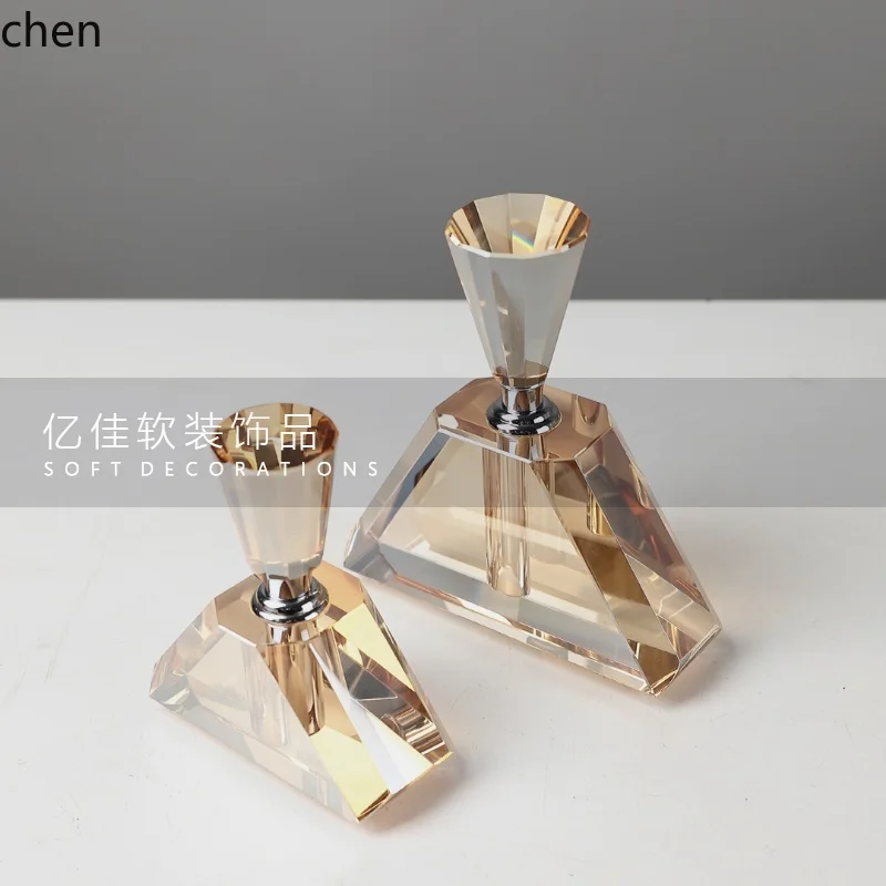 high-end transparent creative decoration perfume bottle ornament bedroom dresser desktop decoration