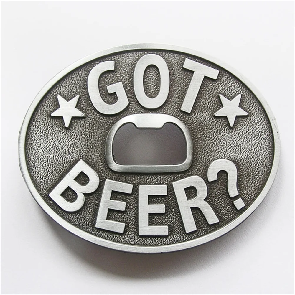 

New Vintage Style Oval Got Beer Bottle Opener Belt Buckle Gurtelschnalle Boucle de ceinture BUCKLE-OC052AS