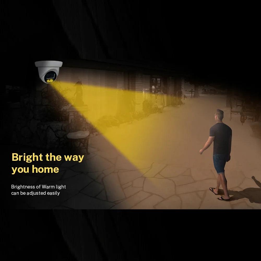 24H Full Color Night Vision CCTV AHD Camera 5.0MP 4MP 1080P Array Luminous Led HD Digital For Outdoor Street Lighting Waterproof