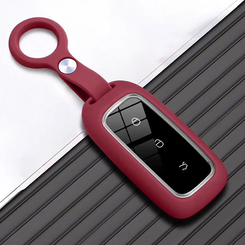 Silicone Car Key Cover Case for Geely Galaxy EX5 E5 EMI Proton E.MAS 7 5 E8 Starry 8 Cityray L6 L7 Key Holder Accessories