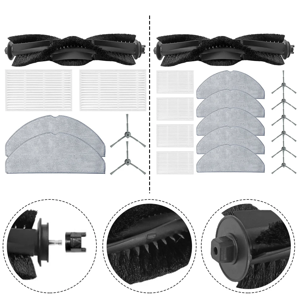 Main Side Brush Filter Mop Cloth For Haier HSR Home For M3 Robot Vacuum Cleaner For Deep Floor Cleaning