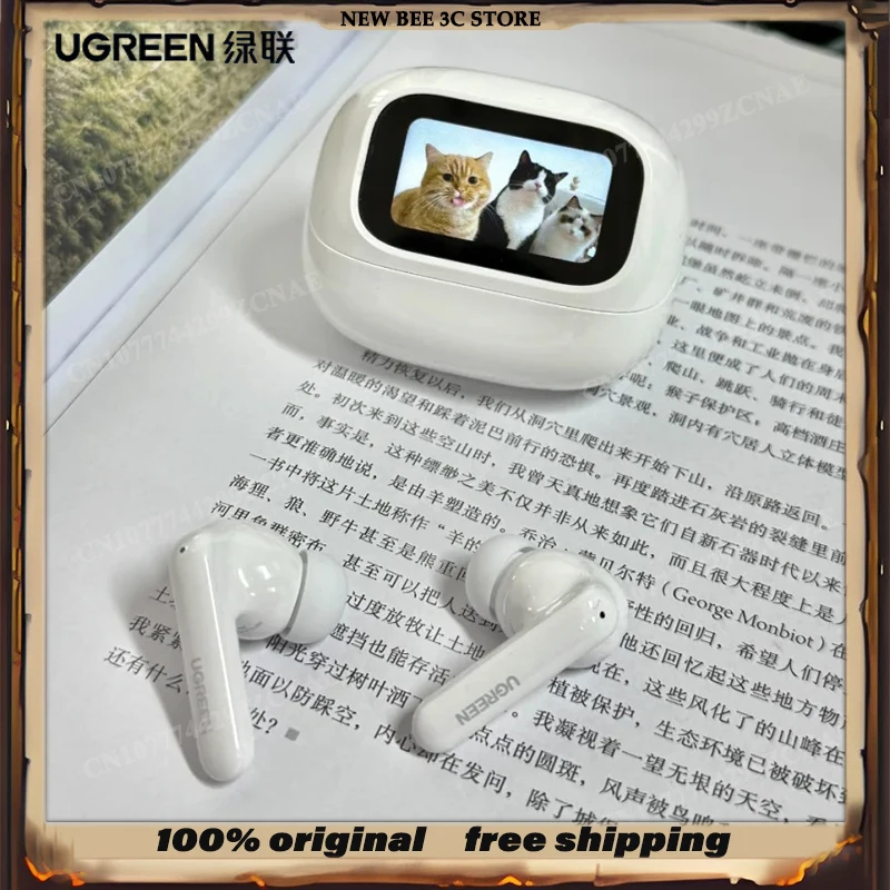 

Ugreen T6magic Bluetooth-наушники с шумоподавлением Индивидуальный AI-экран Легкий звук высокого разрешения HiTune T6 Magic WS211
