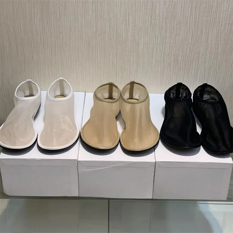 Mesh Breathable Design Women Ballet Flats Shoes Round Toe Hand-made Solid Color Women Shoes Casual Soft Comfy Chaussures Femme