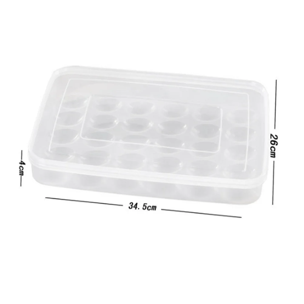 30 Grids Large Capacity Egg Shockproof Holder Plastic Egg Container with Cover Storage Box Tray for Refrigerator