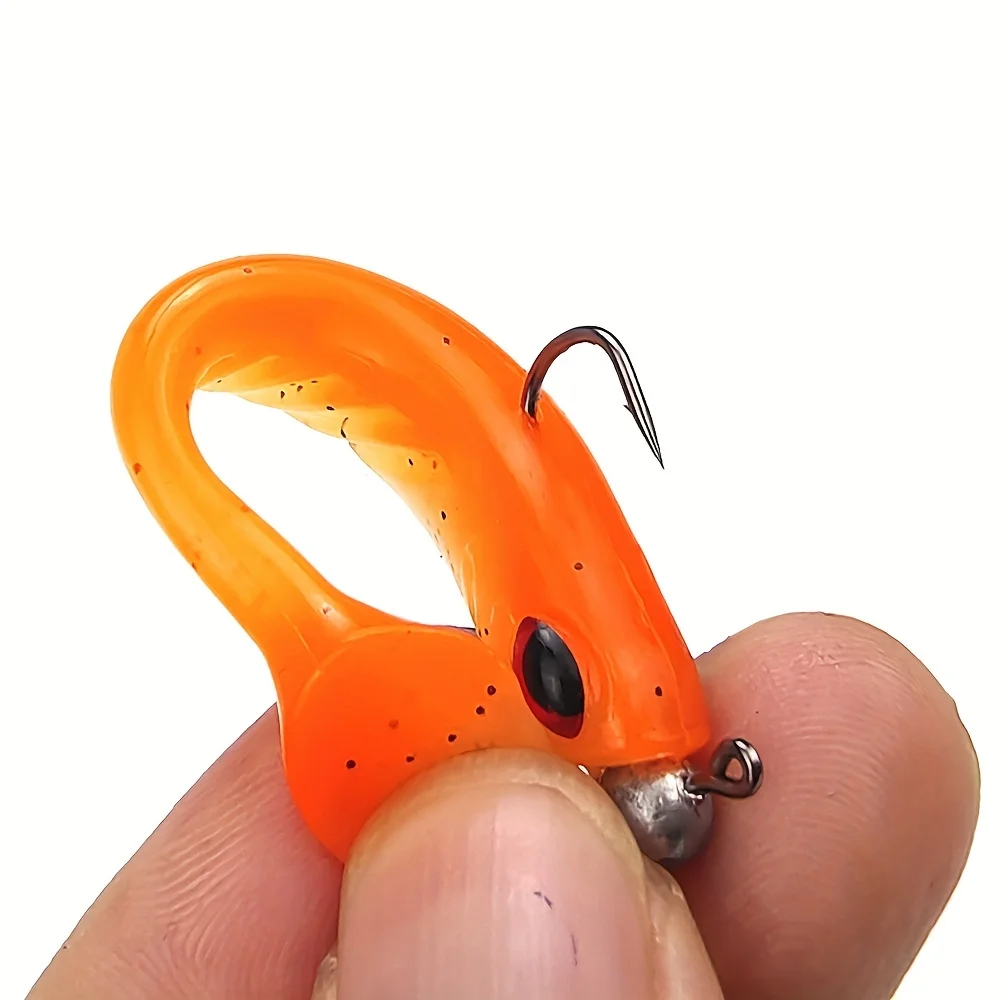 5 قطع طُعم بيونيك ناعم 7 جرام مع خطاف رأس من الرصاص - أدوات صيد فعالة لالتقاط المزيد من الأسماك #4