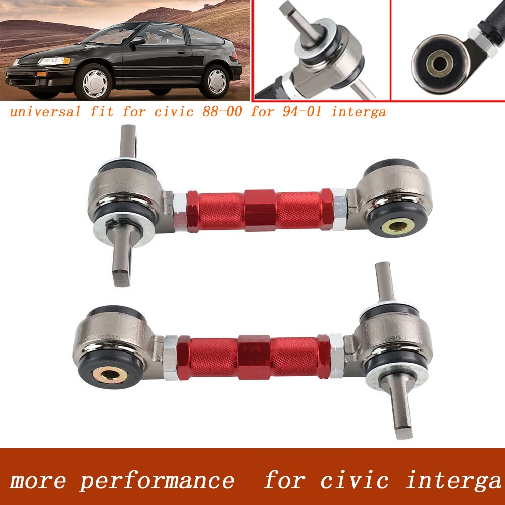 

Nuevo proveedor accesorios alto rendimiento, kits brazos suspensión trasera acero ajustables para Honda Civic 198