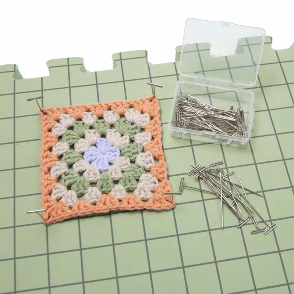 Knitting Blocking Foam Mats Extension Kit Thick Precise Blocking Board For T-Pins DIY Knitting Crochet Grandma Grid Flower Slice