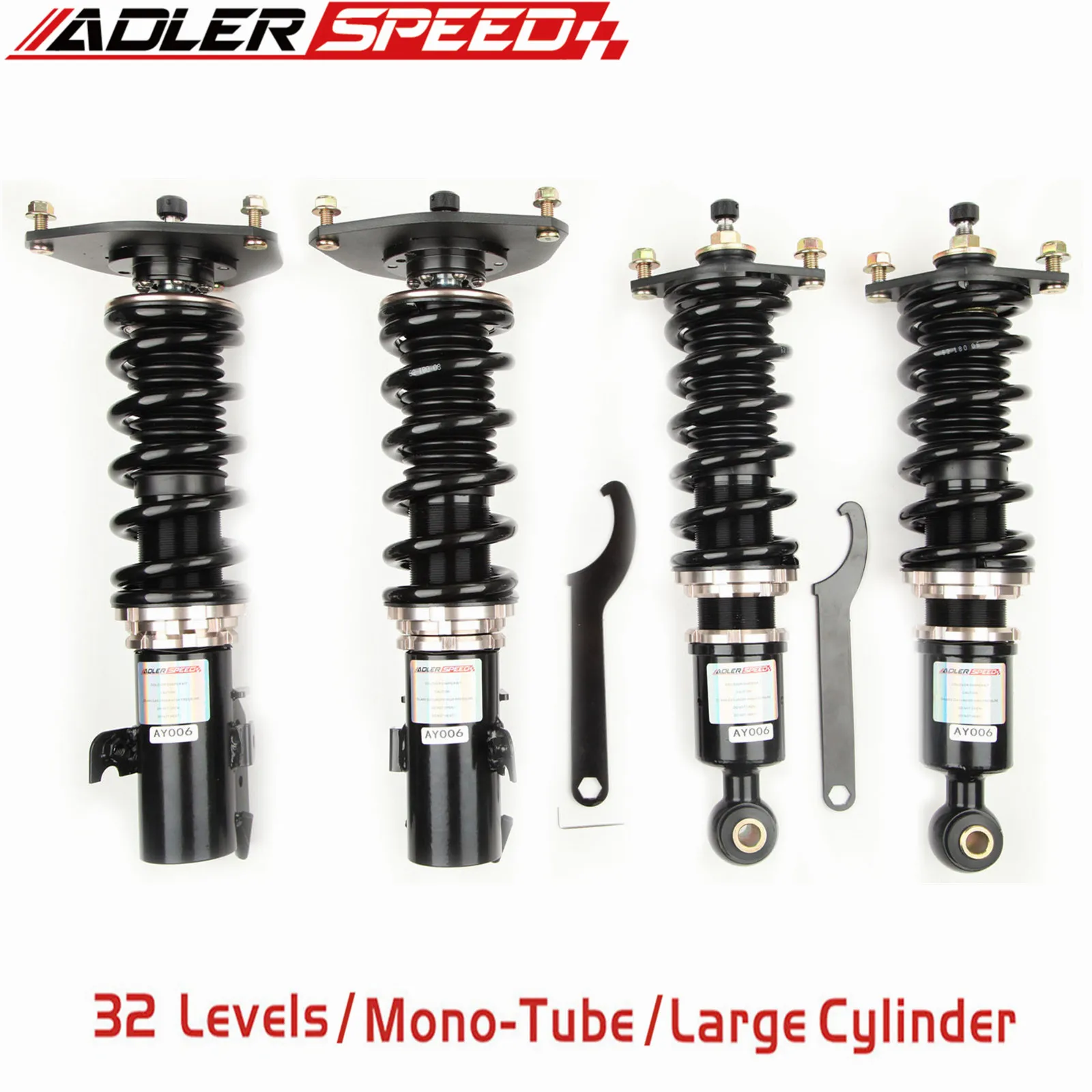 

ADLERSPEED 32 Level Adjustable Mono Tube Coilovers Kit For Subaru Legacy 05-09 (BL/BP)