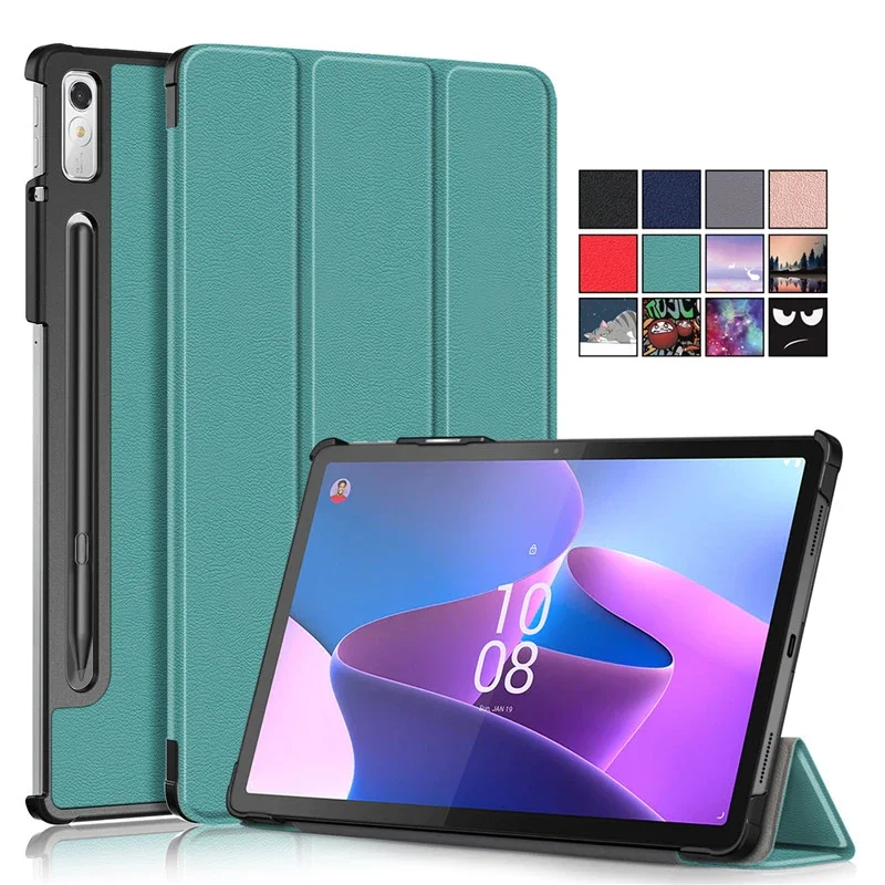 For Lenovo Tab P11 Pro Gen 2 Gen2 Case 11.2 inch PU Leather Tri-Folding Stand Tablet Cover for Lenovo Xiaoxin Pad Pro 2022 Case