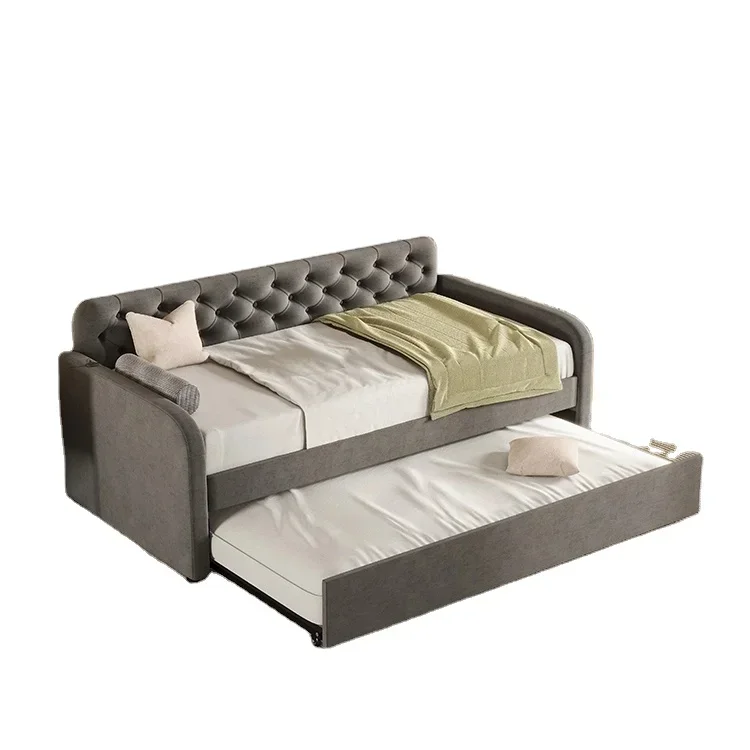 

2026Large Storage Space Luxury Multi-Functional Convertible Fabric Sofa Bed Space-Saving Folding Design for Bedroom Outdoor Gym