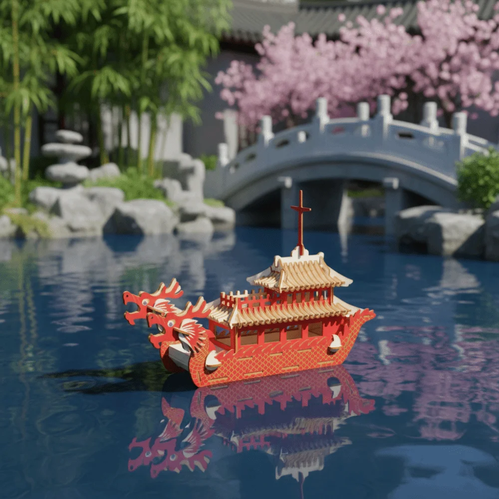 Fotografia 3: Quebra-Cabeça 3D de Navio Holandês em Madeira, Modelo Clássico de Construção 3D DIY, Kit de Montagem para Crianças, Decoração para Casa
