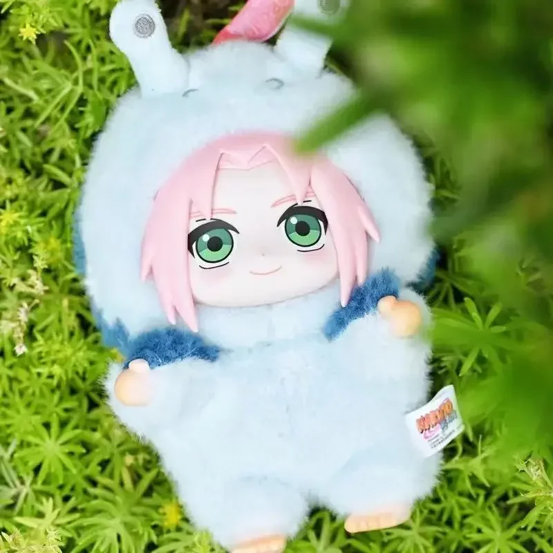 

Коллекционная виниловая фигурка Toptoy Shippuden Beast Party Series с плюшевой текстурой, в слепой коробке, Чиби Какаши, Саске, Хината