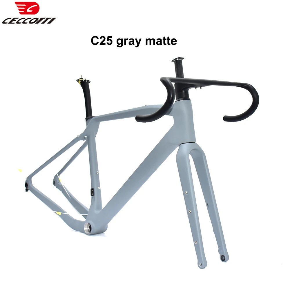 Carbon Gravel Bike Frame Disc Brake Road Bike Frameset 700 * 47C Cyclocross Fully Hidden Cable Bicycle