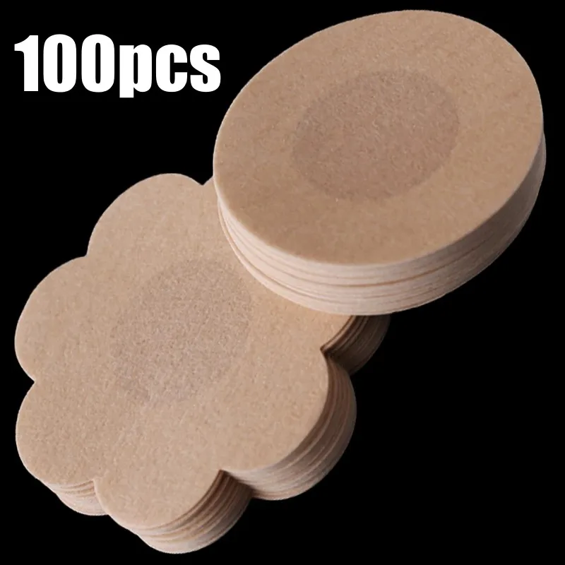 

10/100pcs Nipples Covers Stickers Women Invisible Bra Breast Petals Lift Tape Adhesive Sticker Lady Nipple Cover Shield Stickers