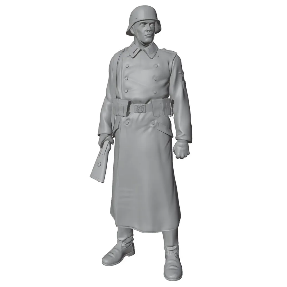 1/24Desk ornament，Soldier rifle resin model, GK miniature, 3D printed grey model statue, high-precision resin model, not painted